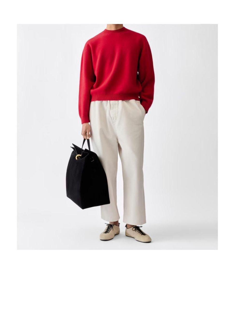 Jacquemus Red Regular Fit Crewneck Jumper for men