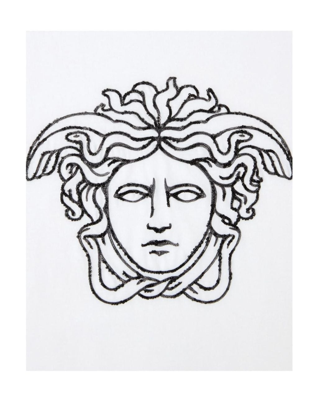 Versace White Medusa Crewneck T-Shirt for men