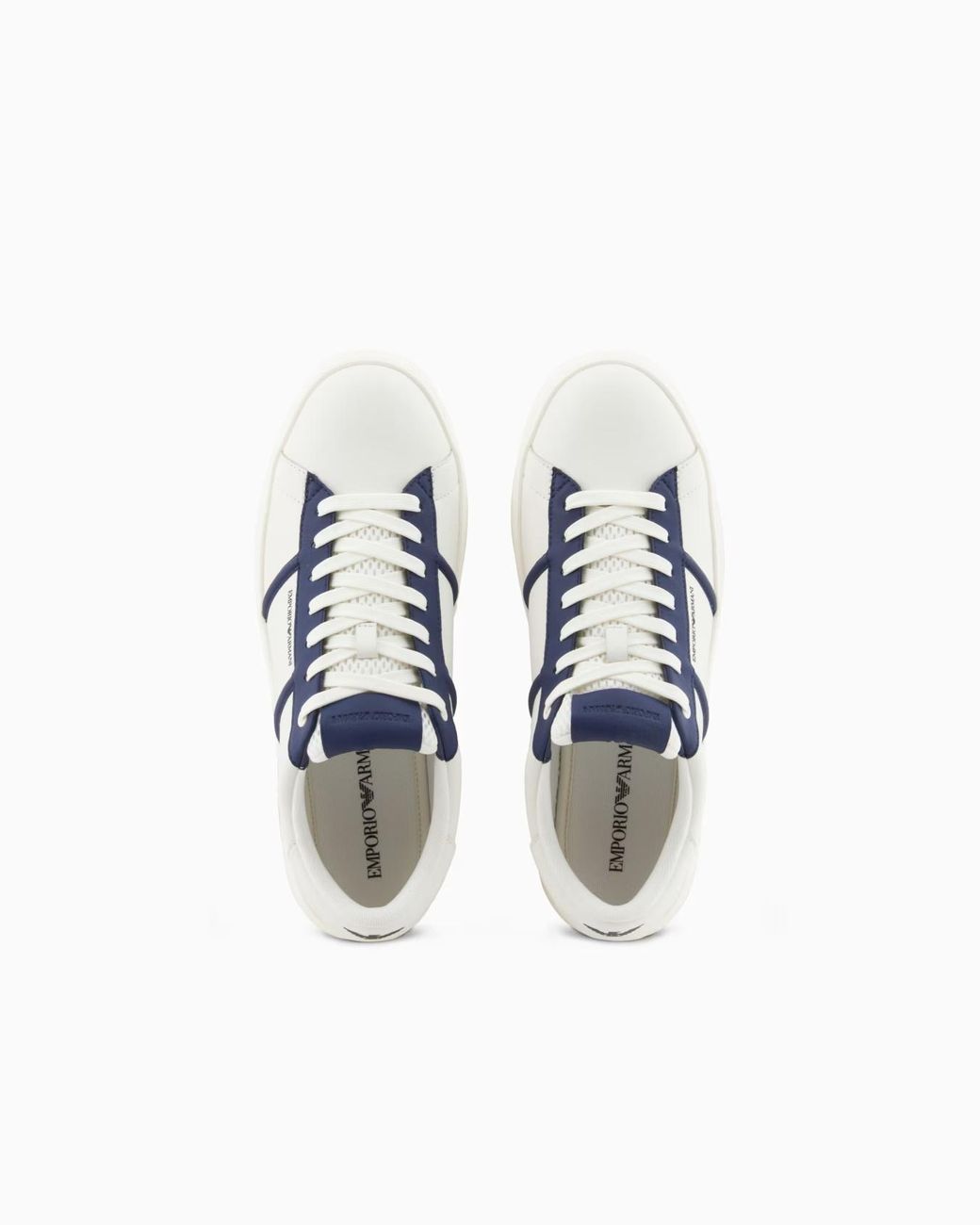 Emporio Armani Multicolor Logo Printed Low-Top Sneakers for men