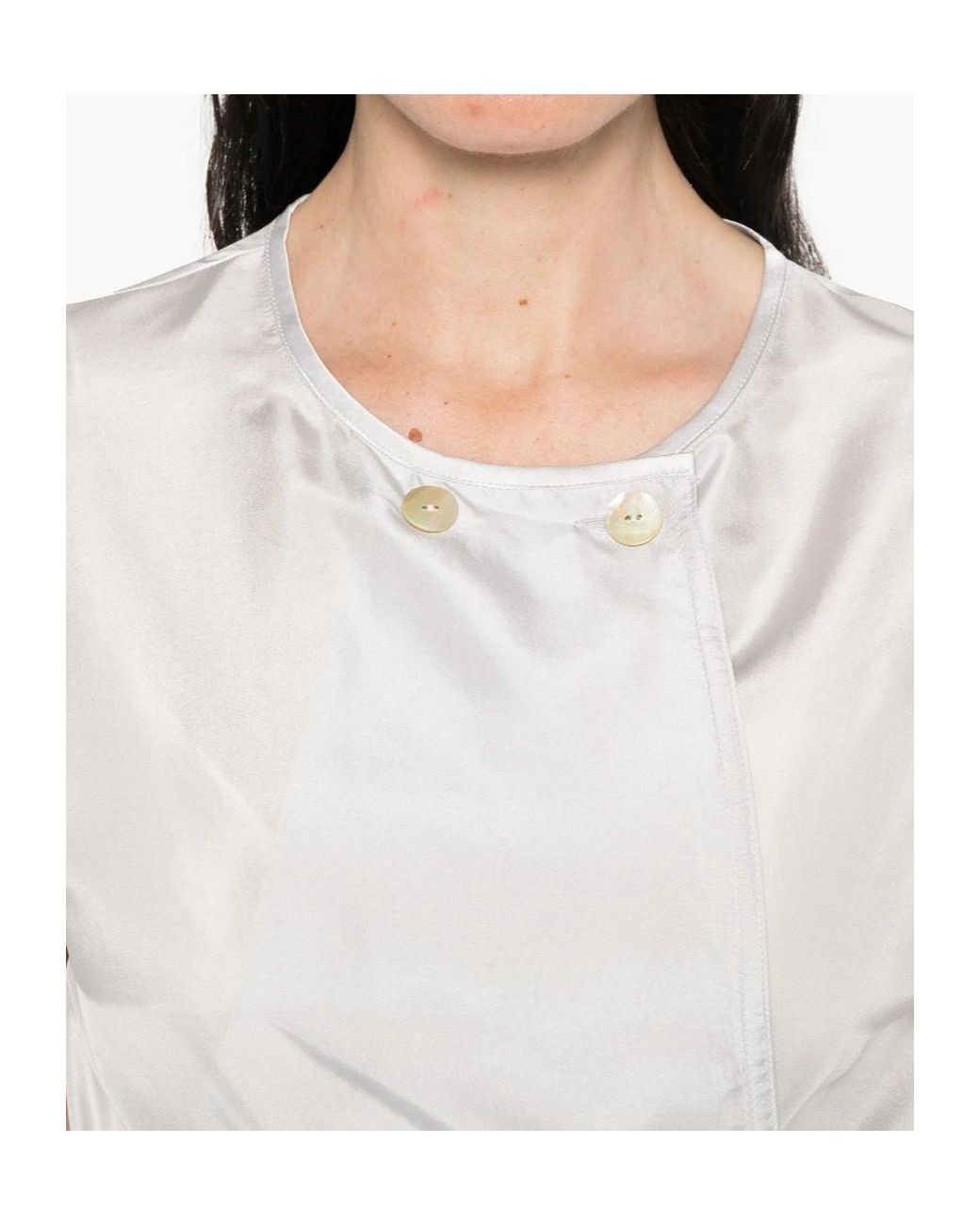 Forte_forte White Wrap Top