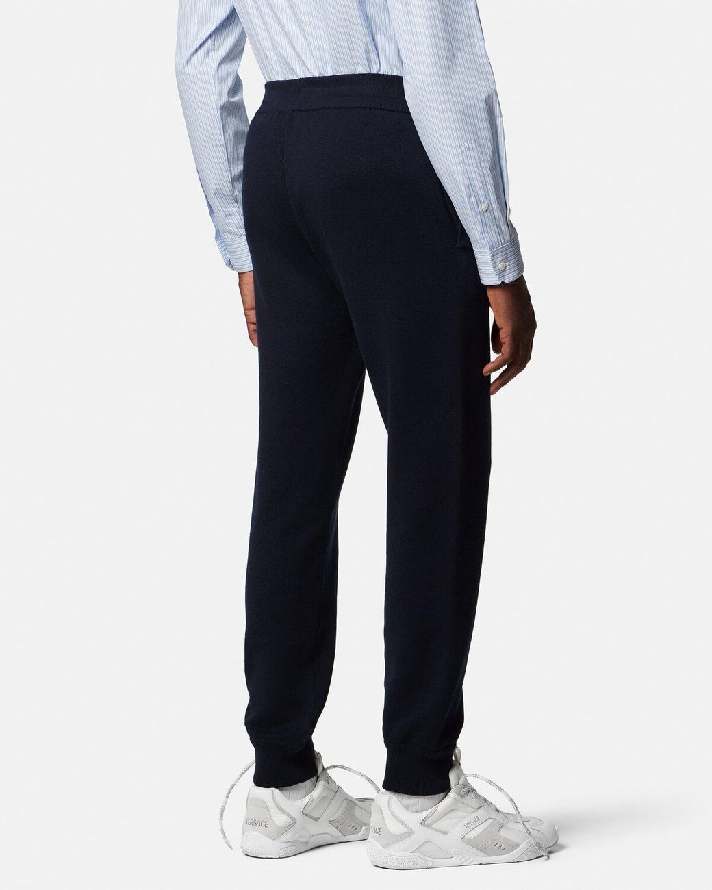 Versace Blue Medusa-Plaque Track Pants for men