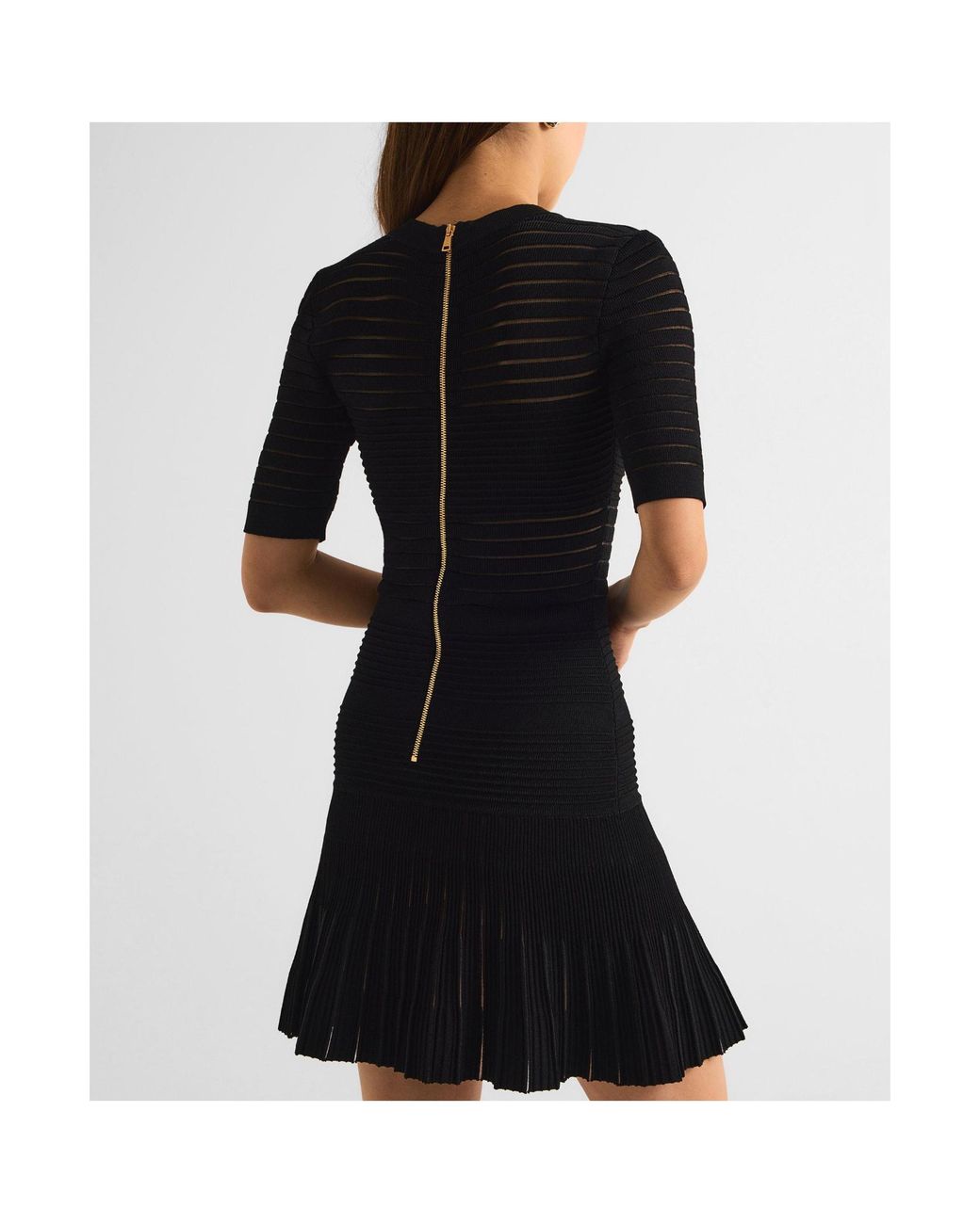 Balmain Black Knitted Dress