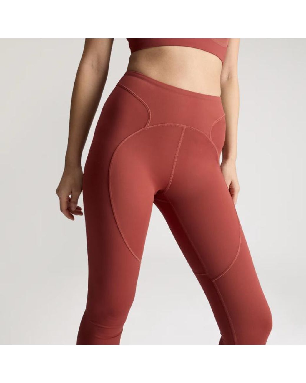 Adidas By Stella McCartney Red Training 7/8 Leggings