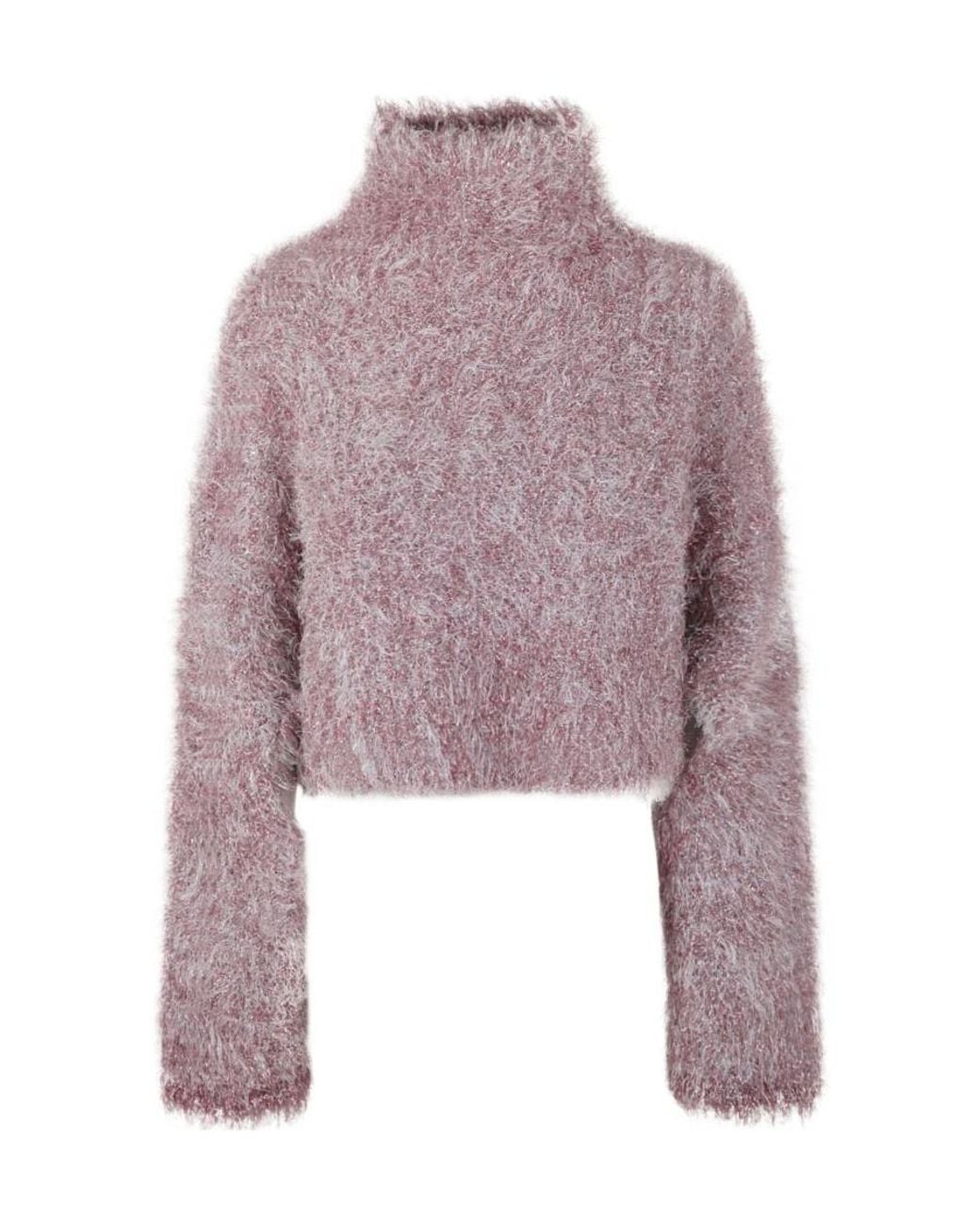 J.W. Anderson Purple Cropped Cutout Jumper
