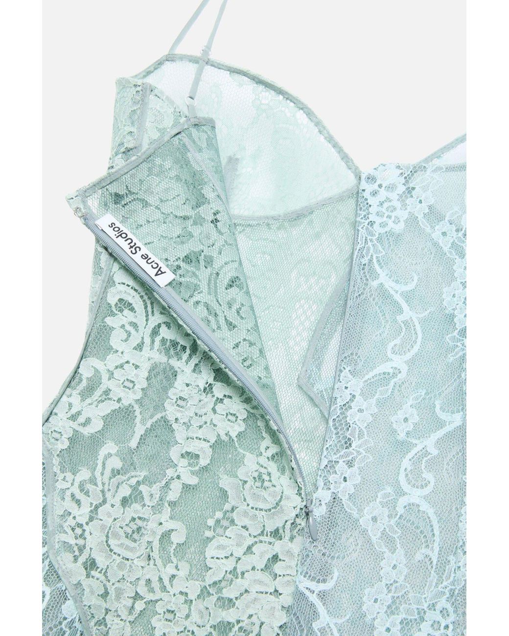 Acne Blue Lace Slip Dress