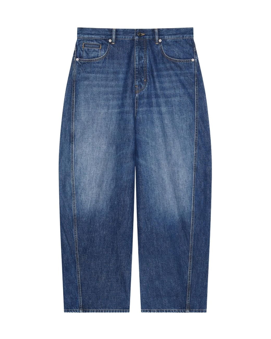 Givenchy Blue Logo Patch Relaxed-Fit Jeans for men
