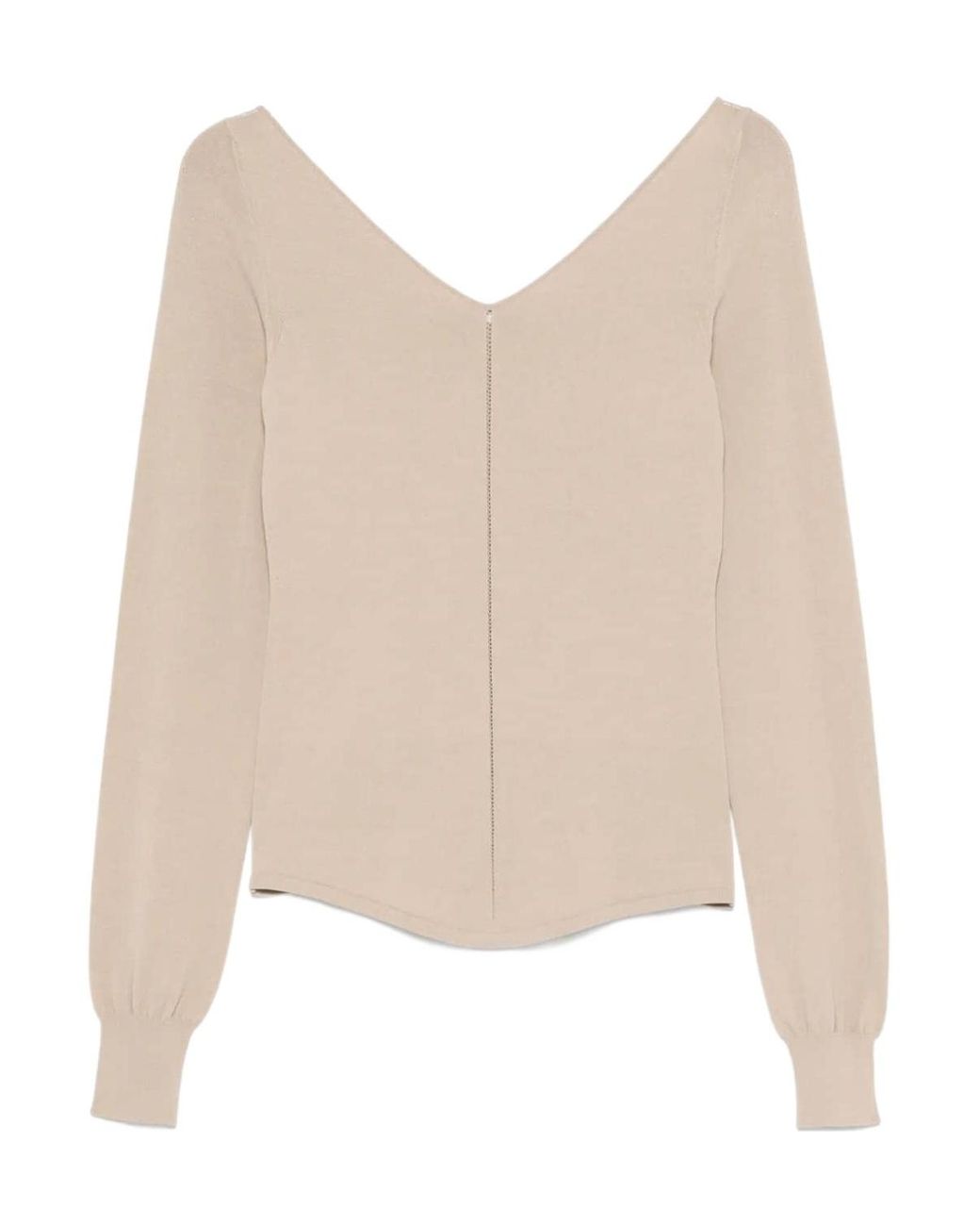 Lemaire Natural V-Neck Top