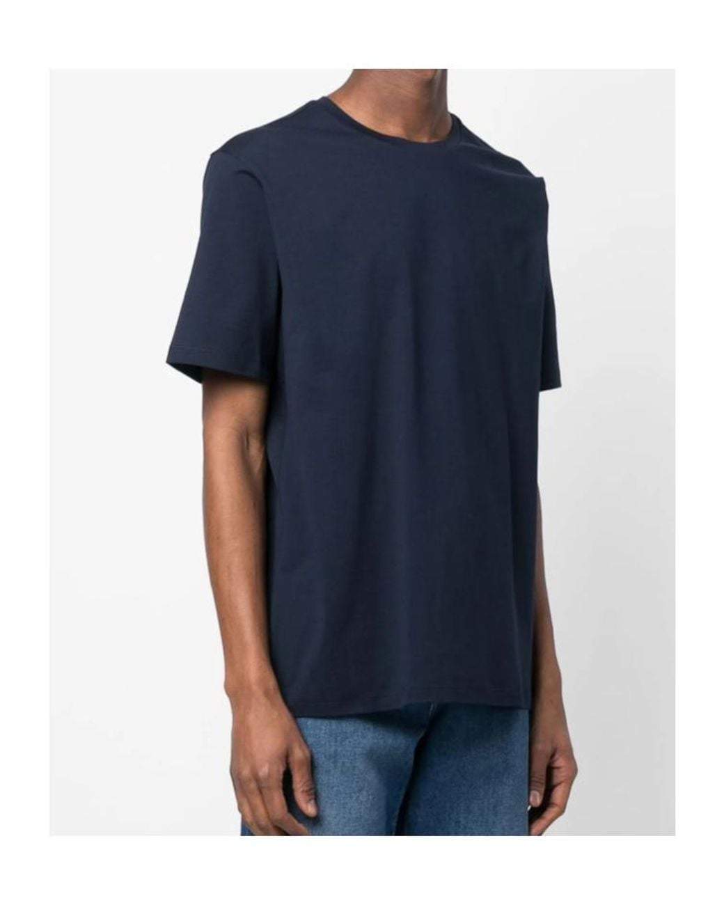 Herno Blue Short-Sleeved T-Shirt for men