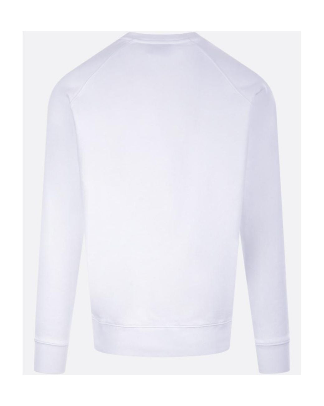 Maison Kitsuné White Fox Head-Embroidered Crew-Neck Sweatshirt for men