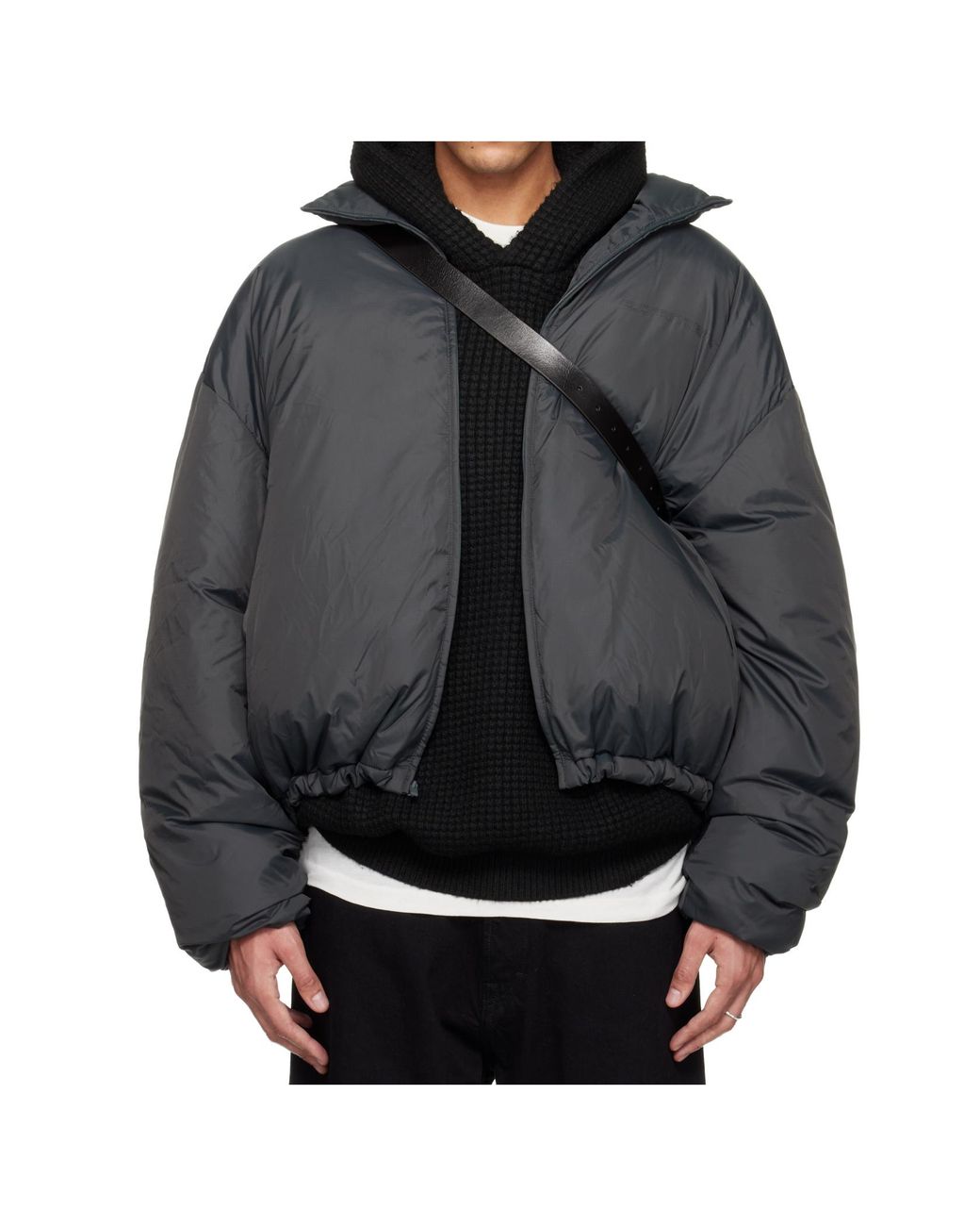 Fear Of God Gray Ripstop Puffer Jacket for men