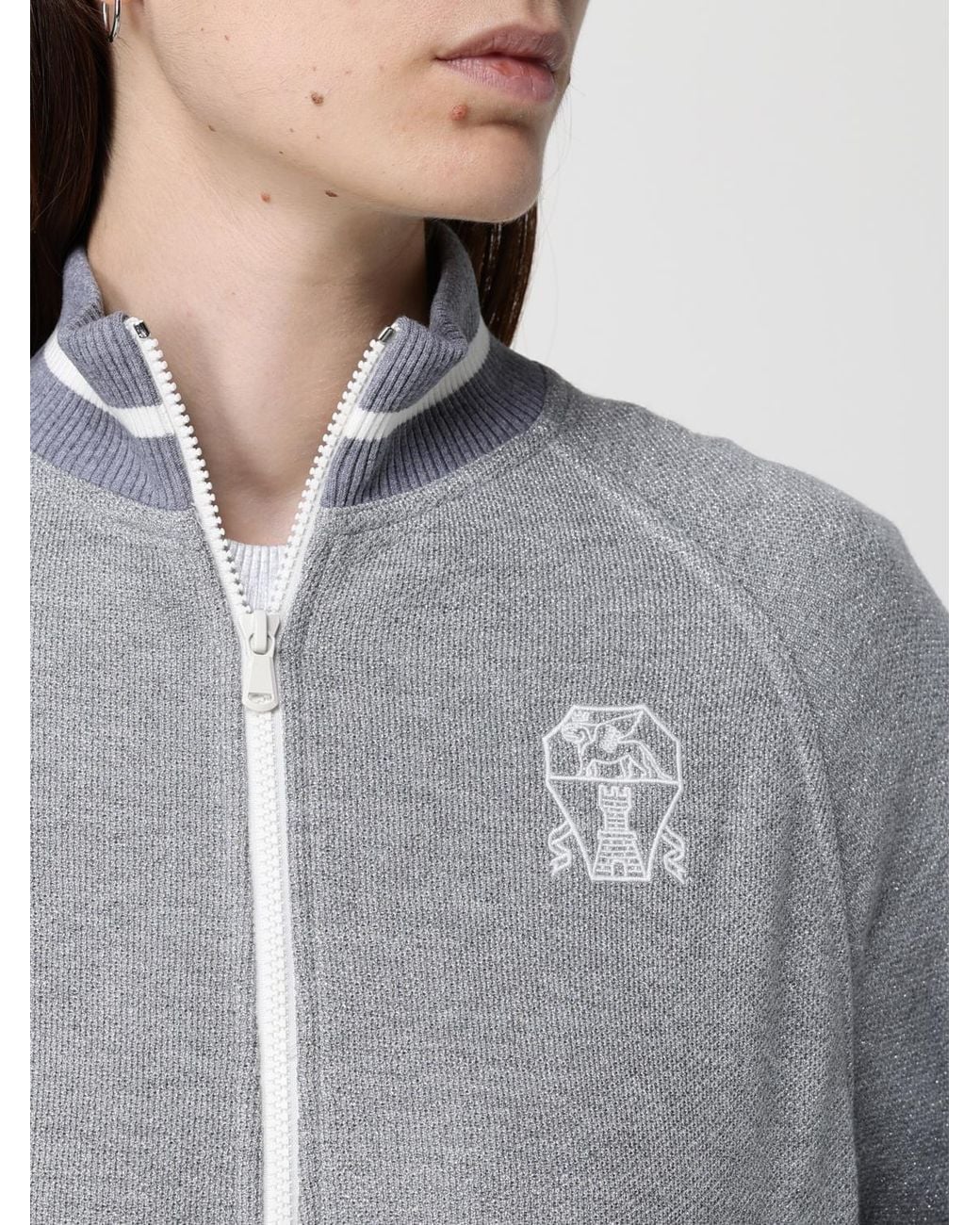 Brunello Cucinelli Gray Sweaters