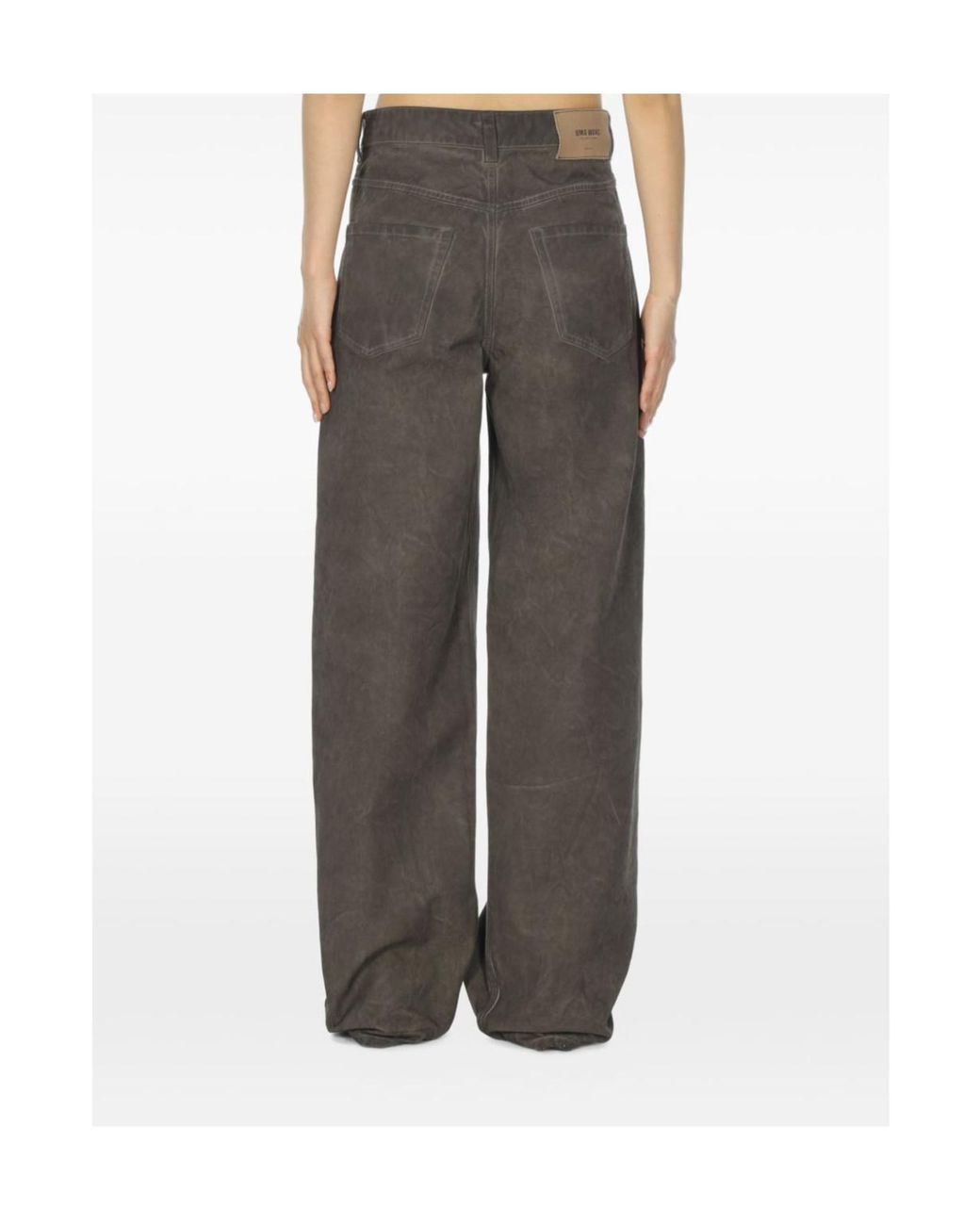 Uma Wang Gray Jeans With Belt Loops