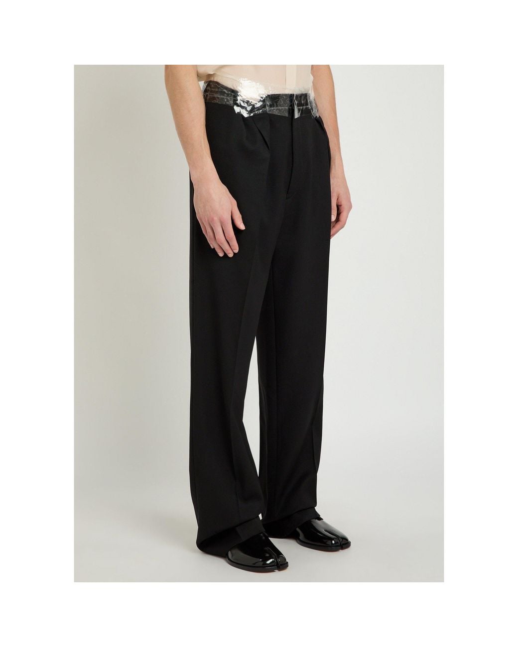 Maison Margiela Black Straight-Leg Trousers for men
