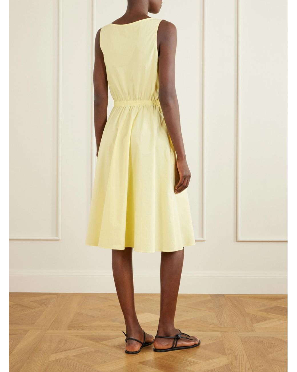 Matteau Yellow Organic Cotton-Poplin Dress