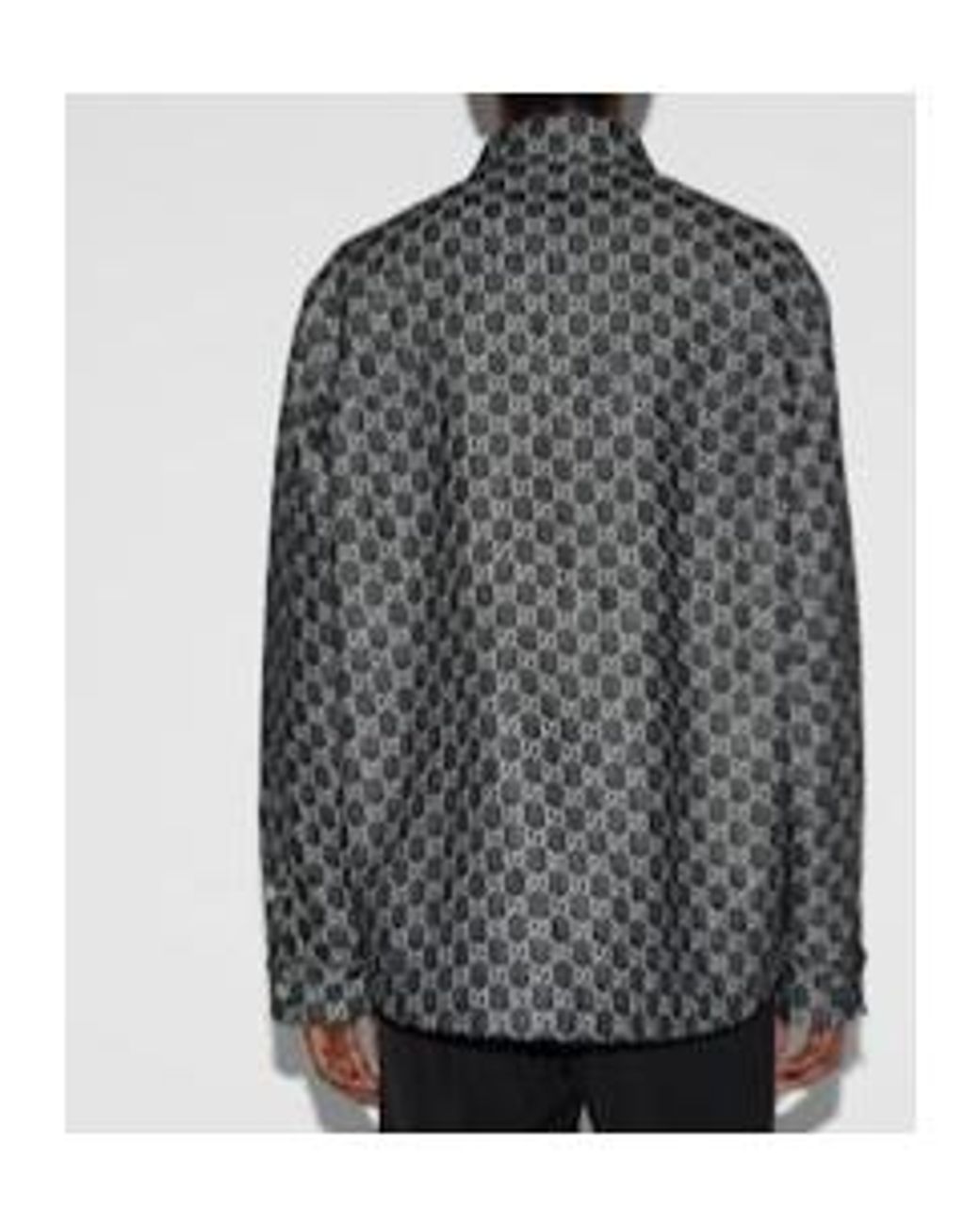 Gucci Black Reversible Long-Sleeve Denim Shirt for men