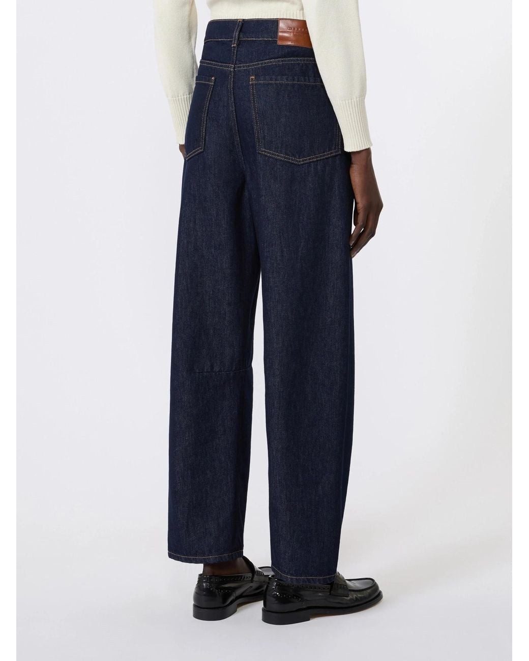 Weekend by Maxmara Blue Barrel-Leg Jeans