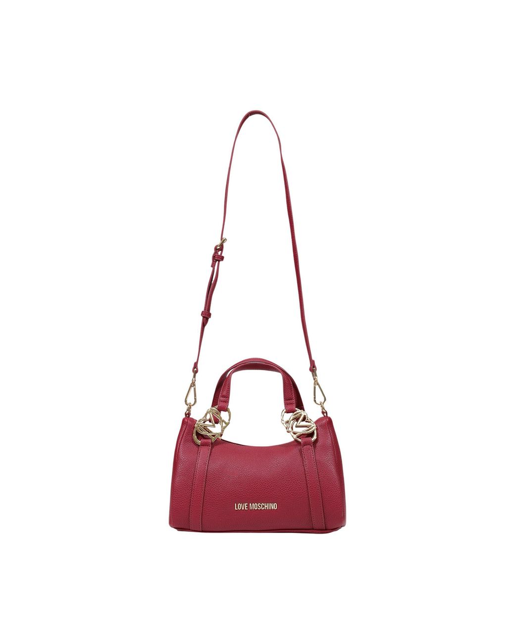 Moschino Red Dual-Handle Shoulder Bag