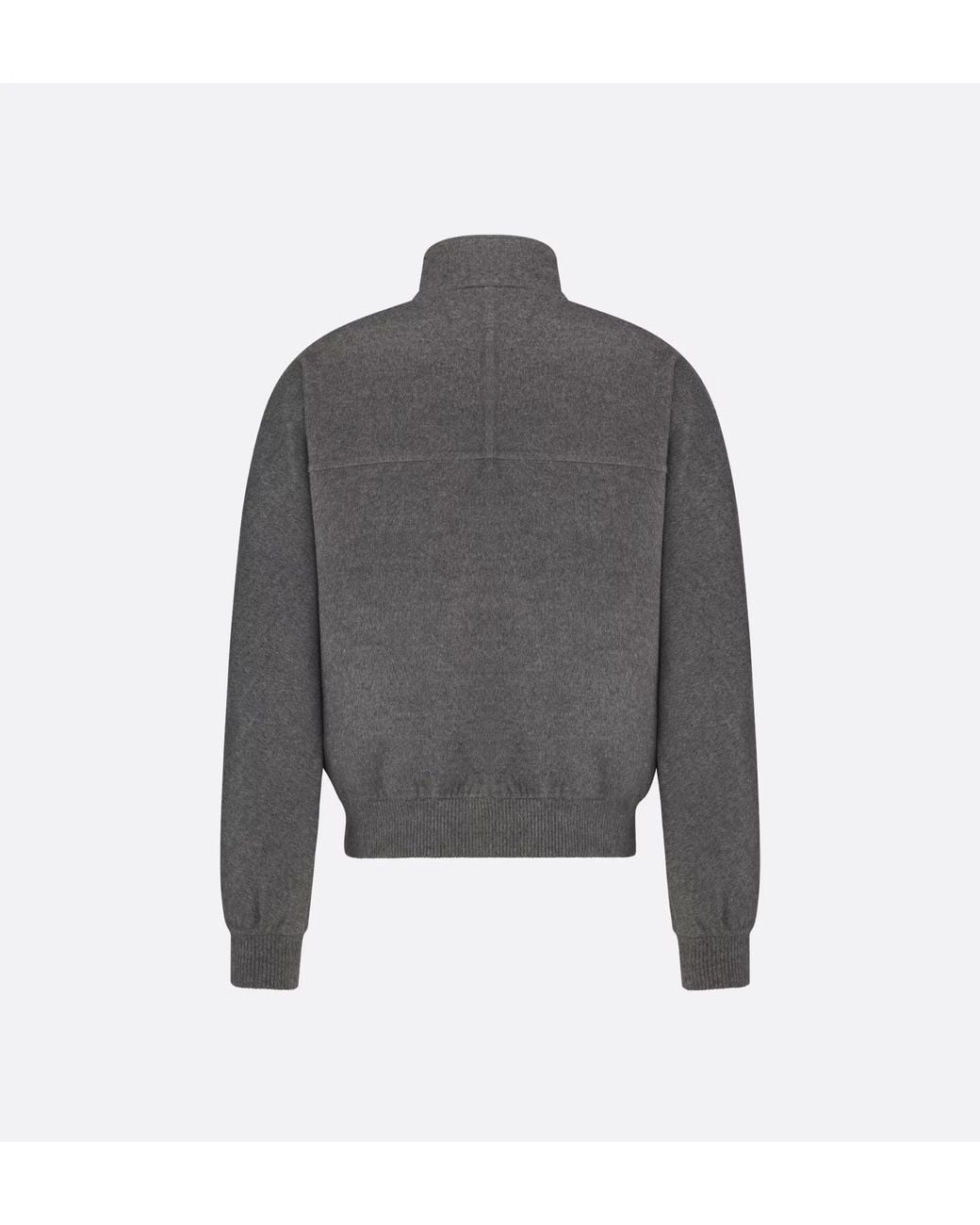 Dior Gray Dior Harrington Dior Icons Virgin Wool And Cashmere Jacket for men