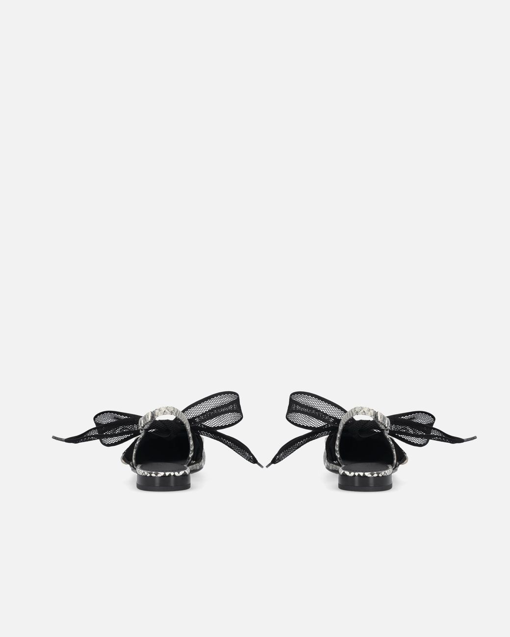 Pinko Black Bow Pointed-Toe Slingback Pumps