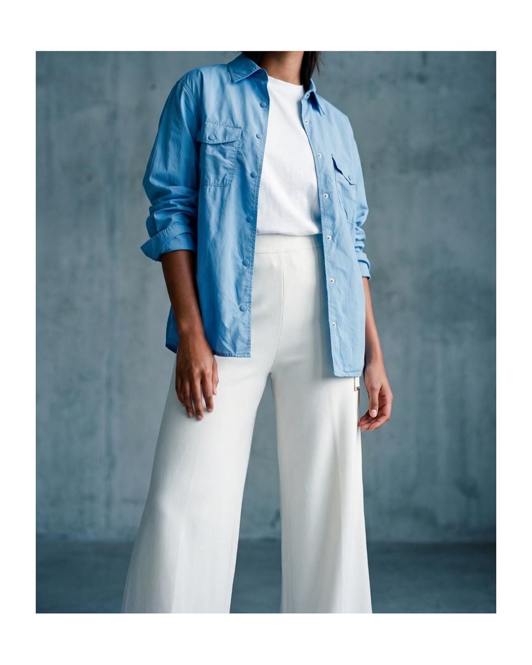 Aspesi Blue Chest-Pocket Shirt Jacket