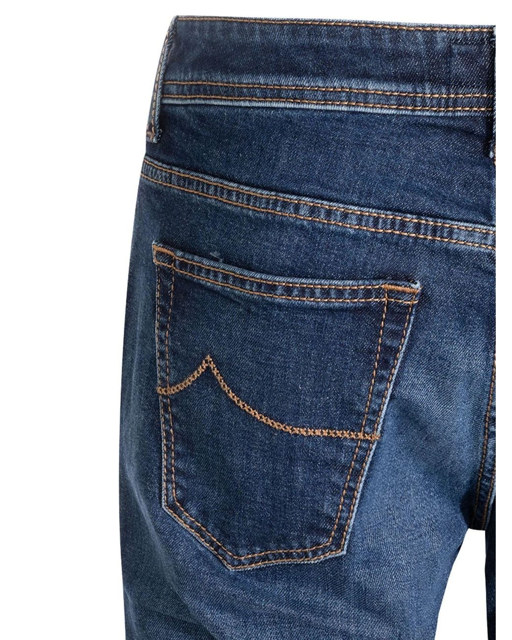 Jacob Cohen Blue Faded-Effect Jeans for men