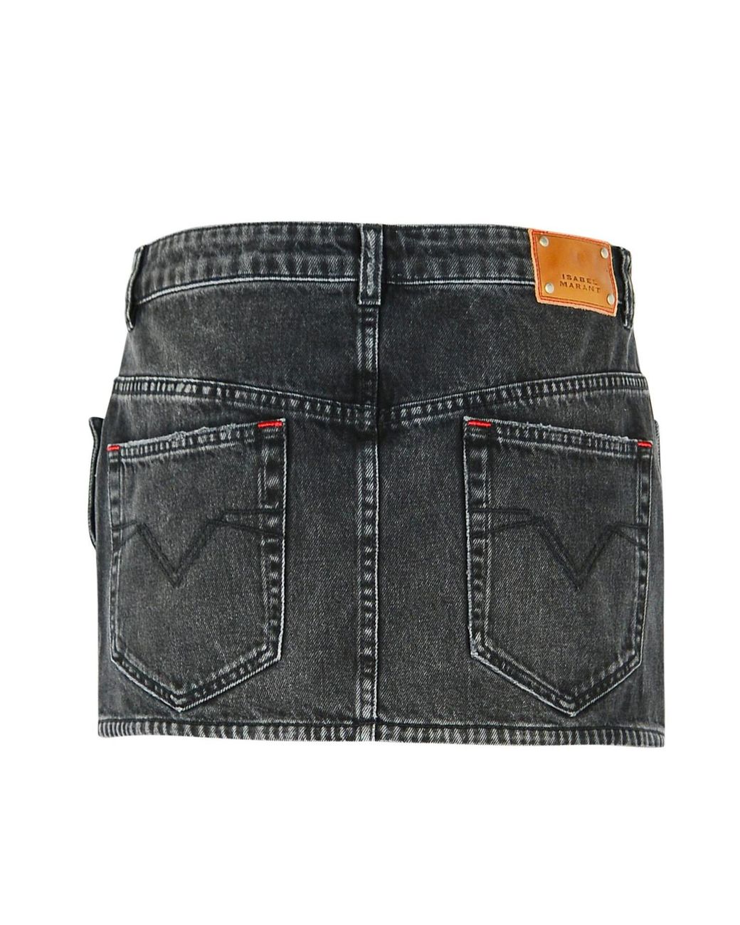 Isabel Marant Black Logo Patch Skirt