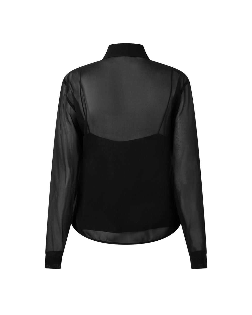 Gucci Black Silk Elastic Shirt