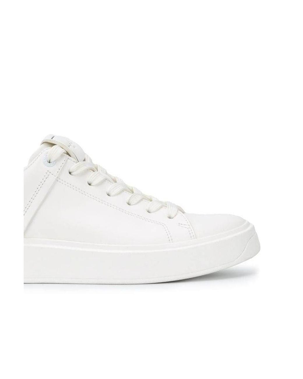 Balmain White B-Court Low-Top Sneakers