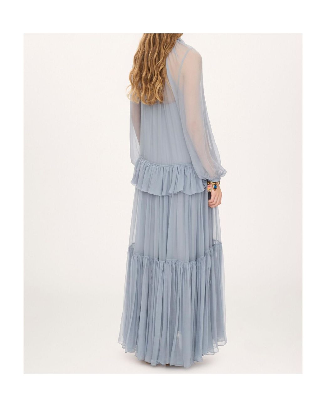 Chloé Gray Chloé Fluid Long Dress