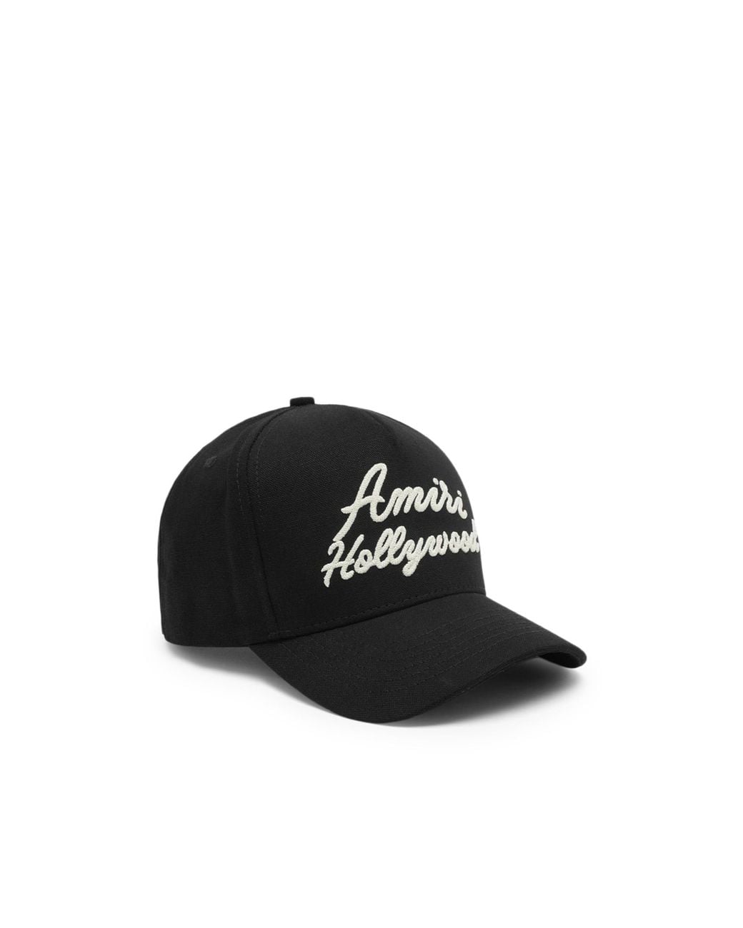 Amiri Black Hollywood Logo Baseball Cap for men