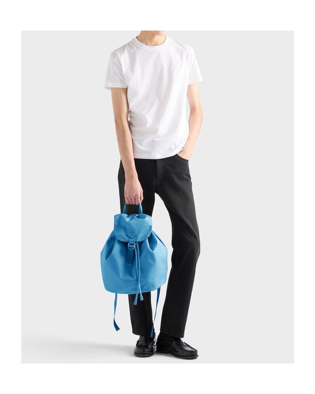 Prada Blue Re-Nylon Backpack