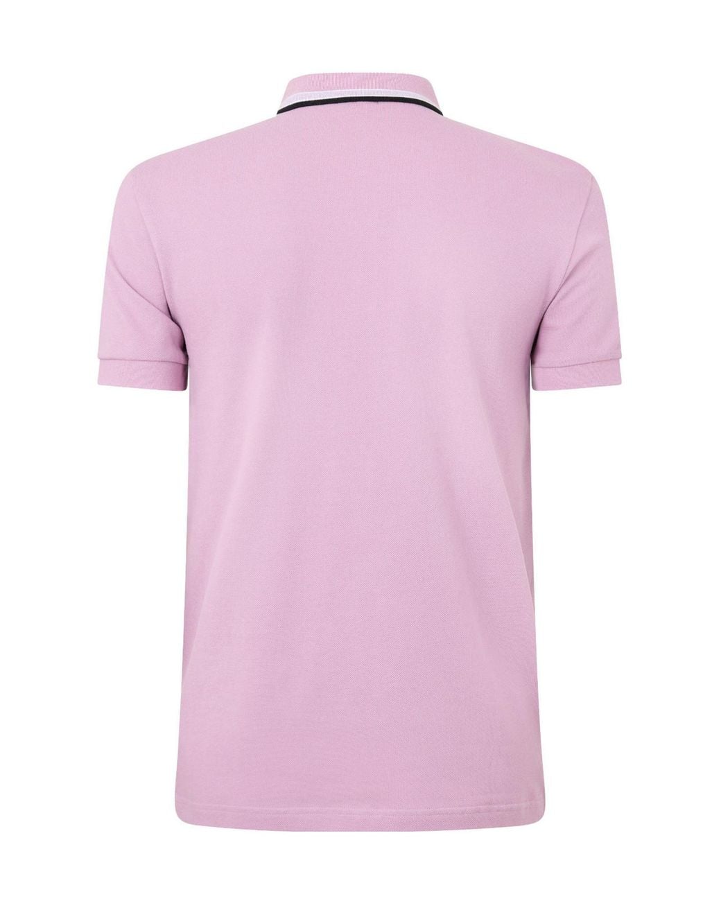 Boss Pink Solid Color Polo Shirt for men
