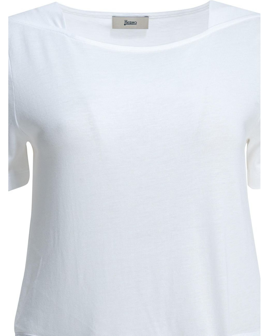 Herno White T-Shirt Midi Dress