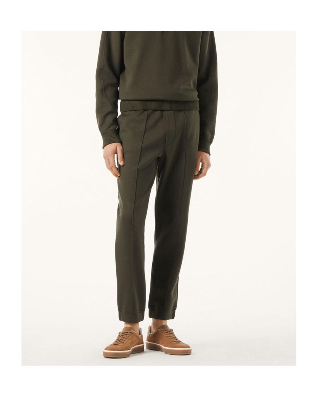 Loro Piana Green Whitney Trousers for men