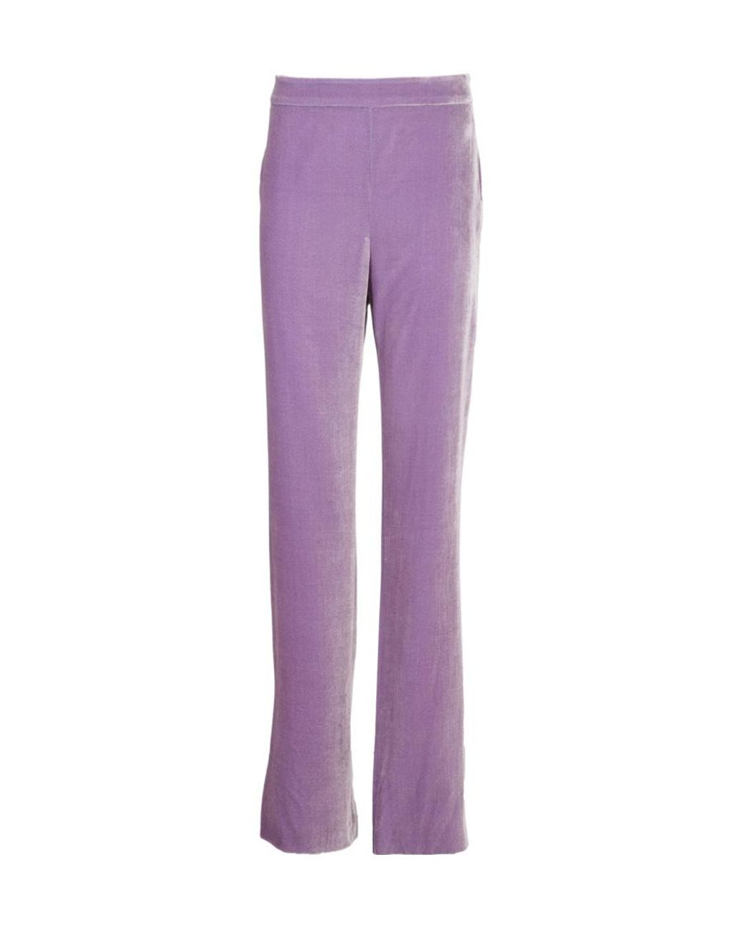 Moschino Purple Boutique High Waist Straight Leg Pants