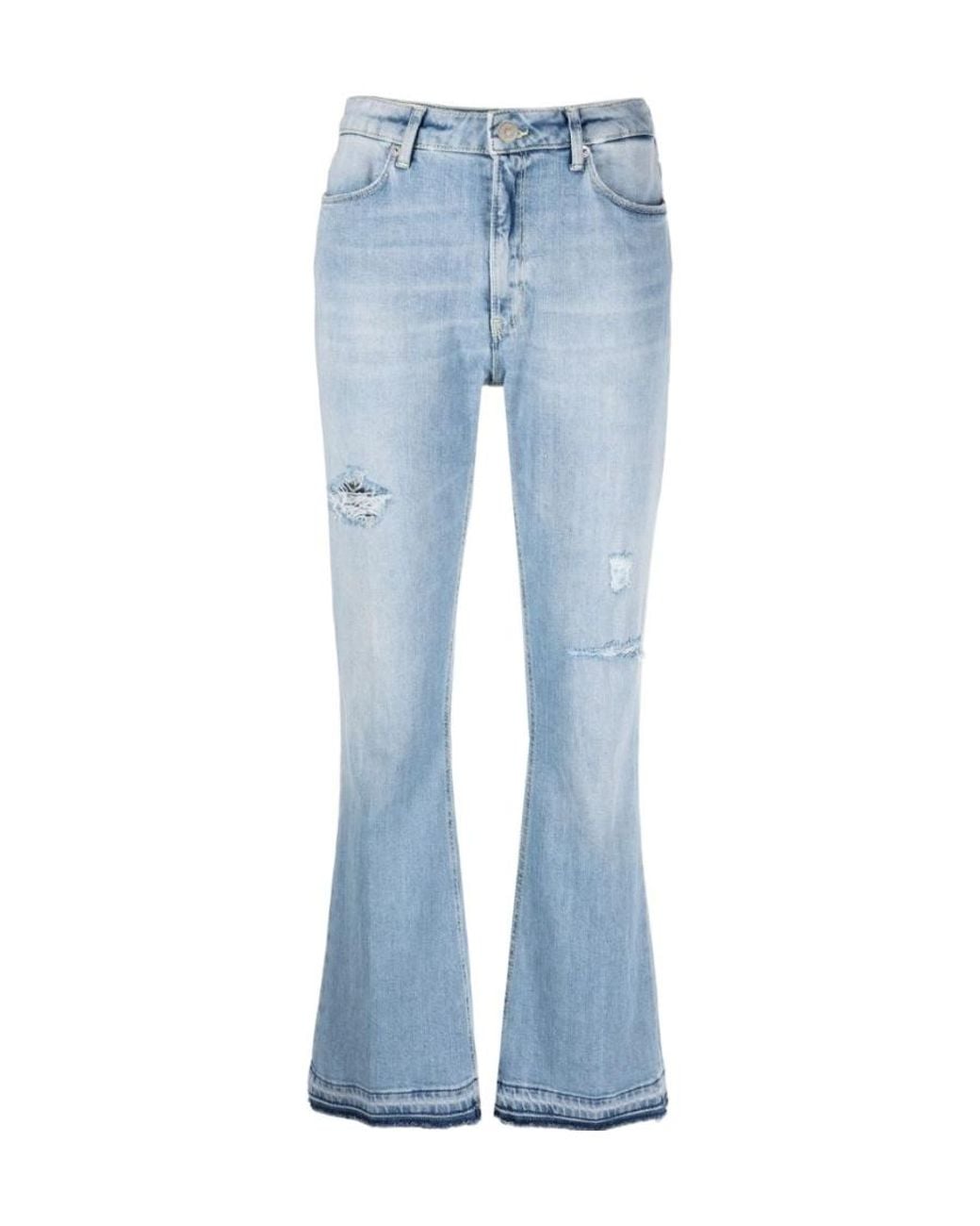 Dondup Blue Logo Denim Jeans