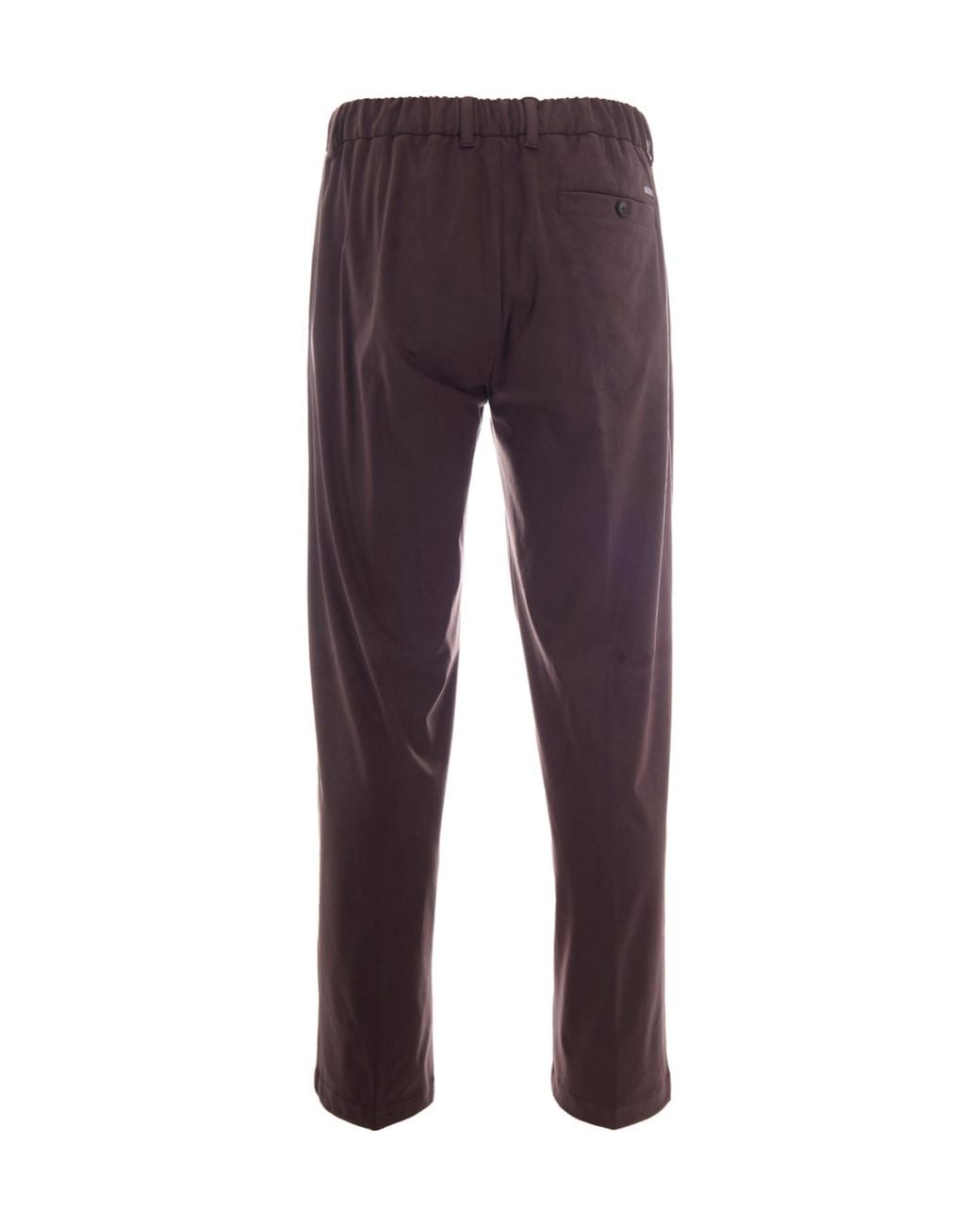 Herno Purple Drawstring Pleated Pants for men