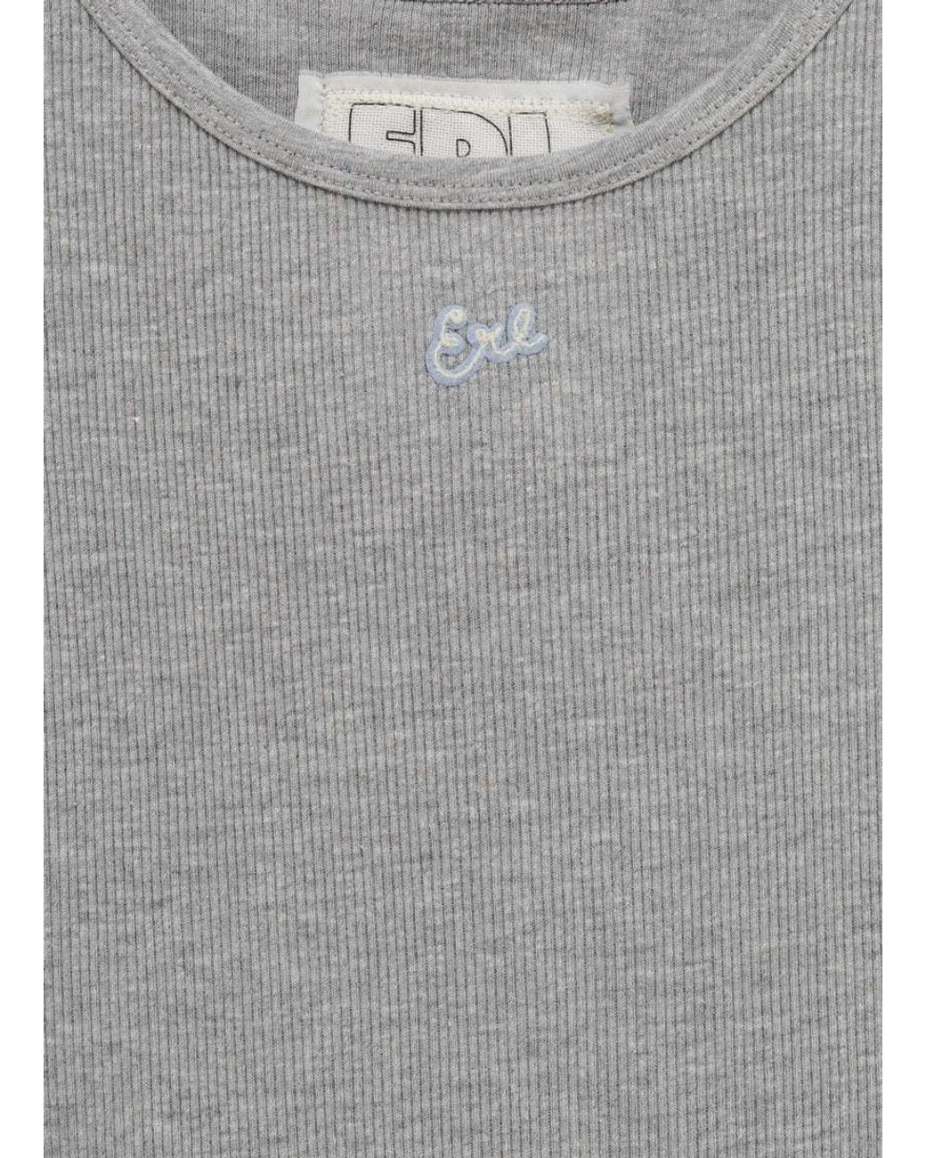 ERL Gray Crew Neck Vest for men