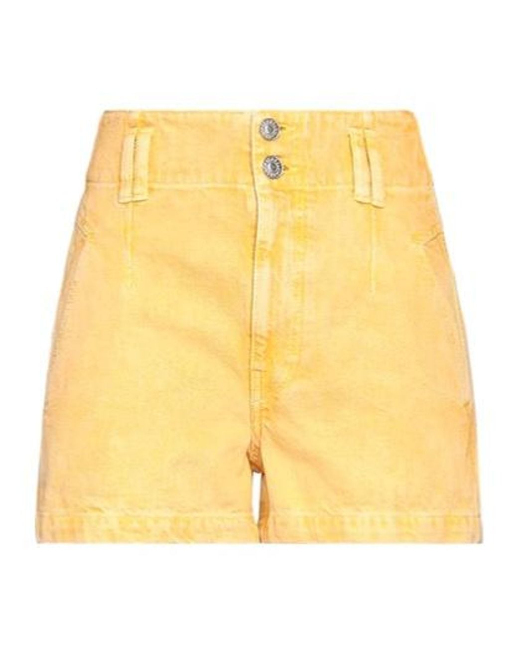 Isabel Marant Yellow Denim Shorts