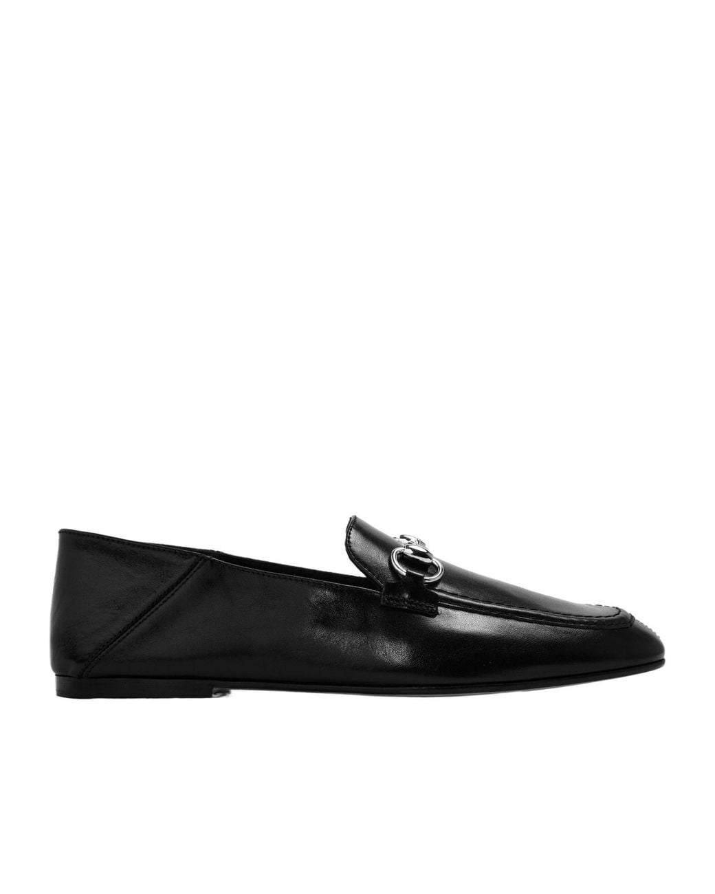 Gucci Black Polished Leather Loafer