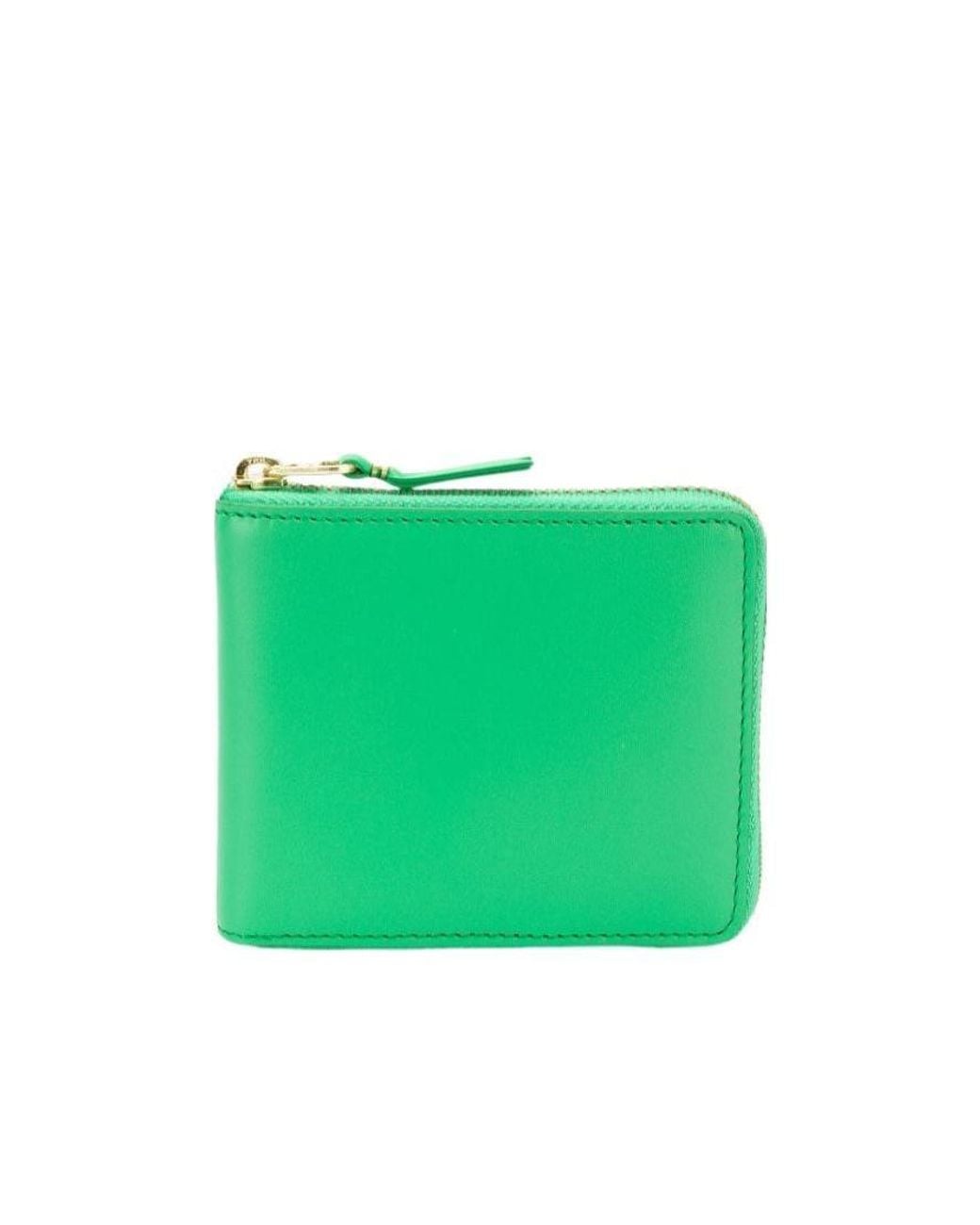 Comme des Garçons Green Logo Wallet for men