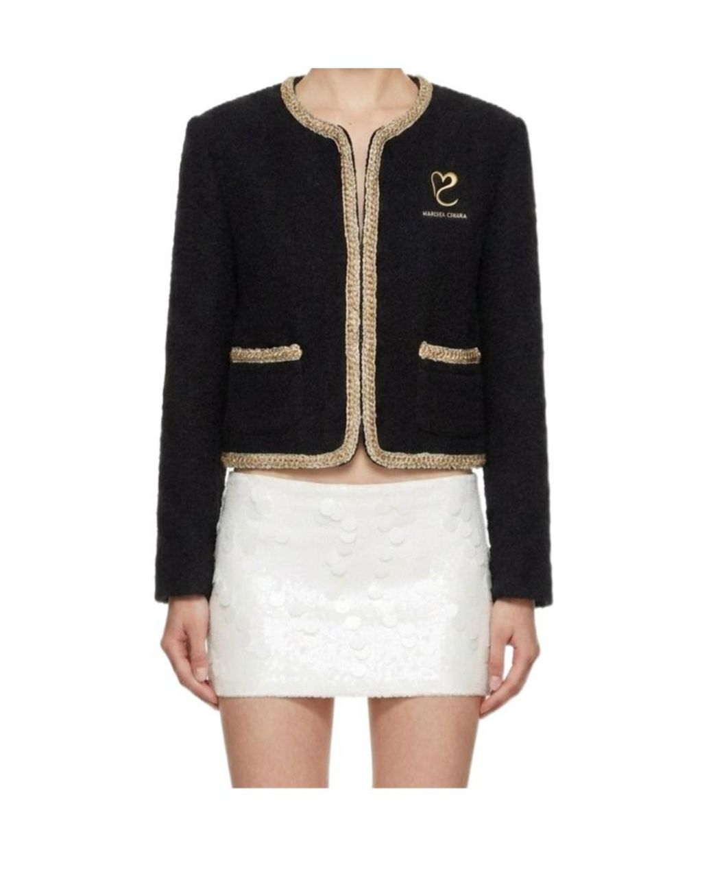 Marissa Chiara Black Long Sleeve Jacket