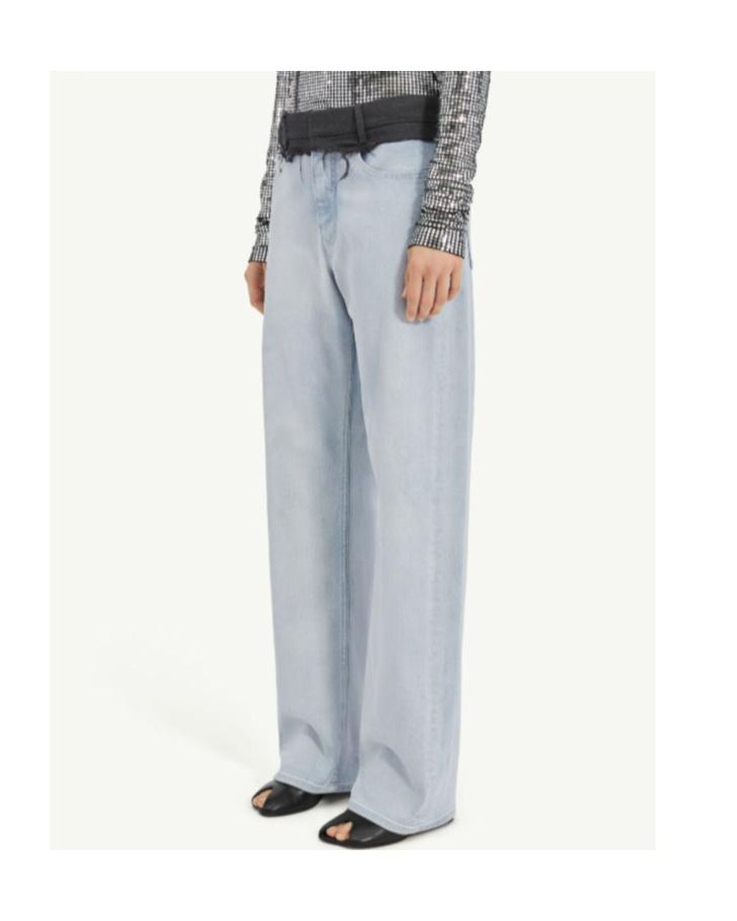 MM6 by Maison Margiela Blue Straight-Leg Jeans