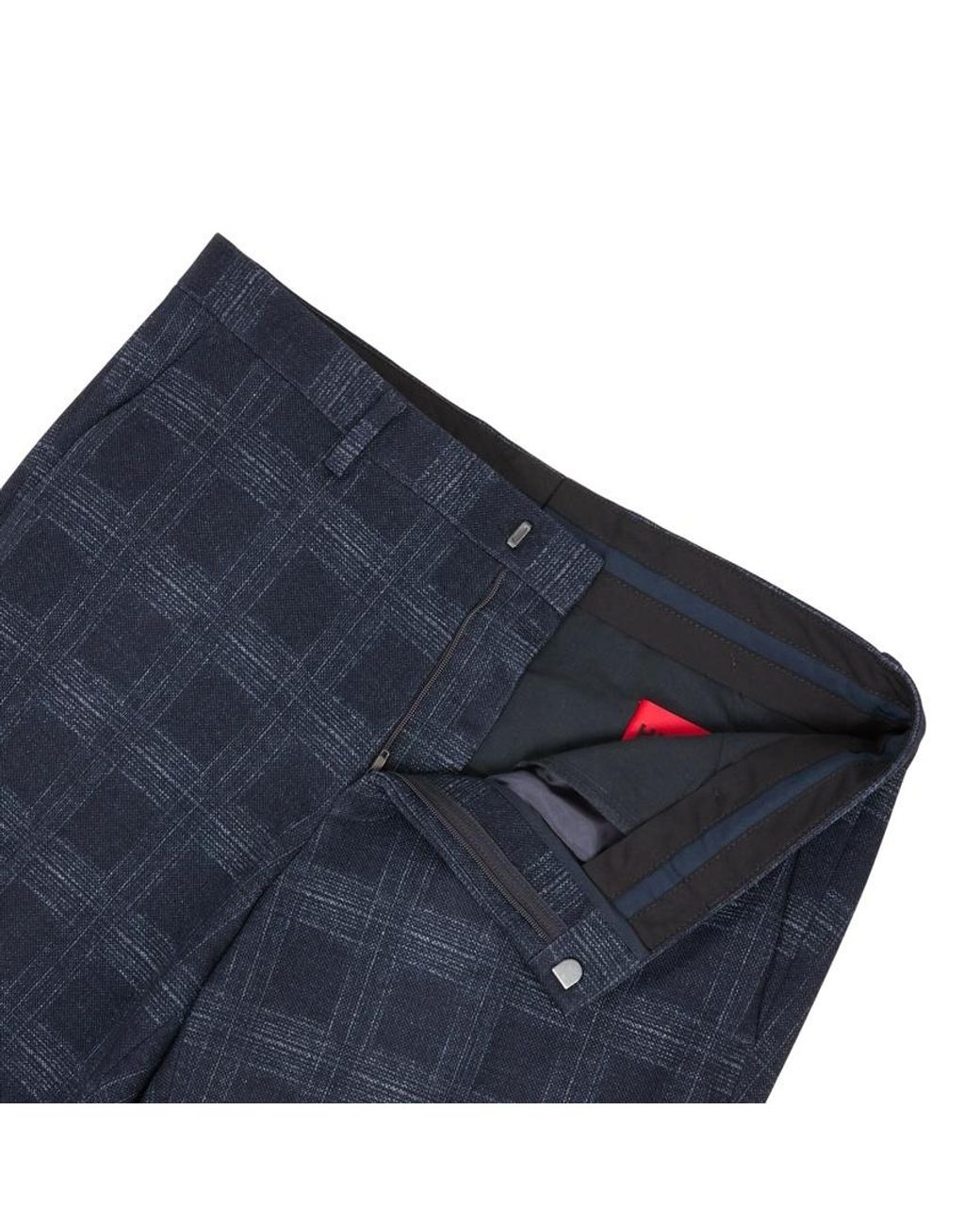 Boss Blue Casual Pants With Belt Loops for men