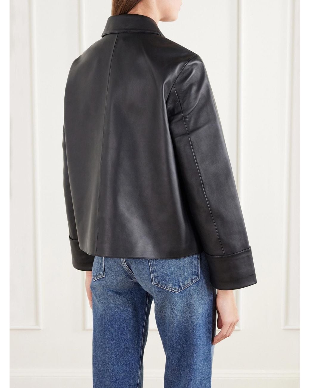 Theory Black Leather Jacket