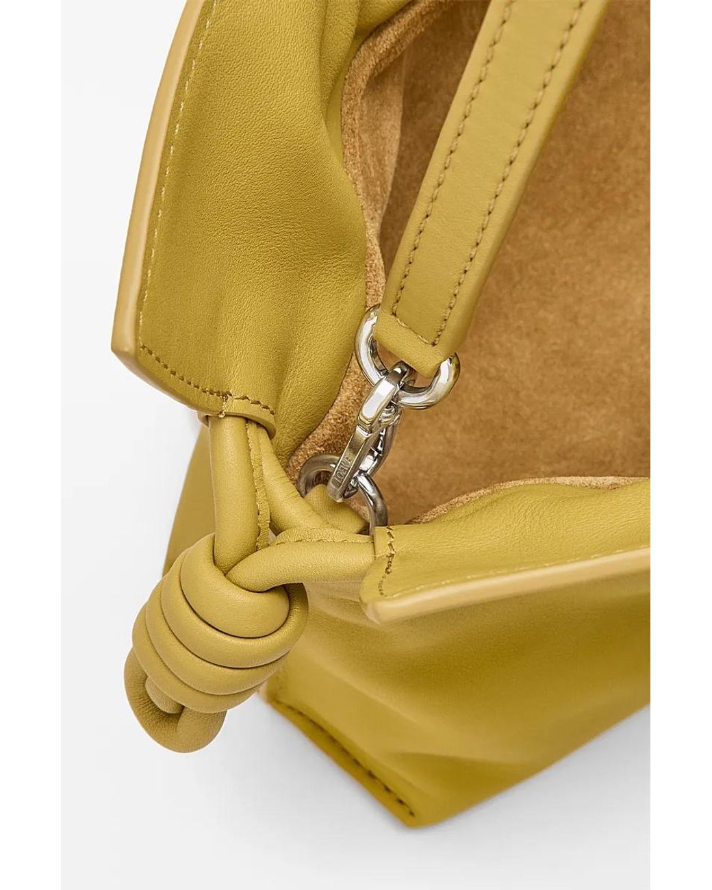 Loewe Yellow Mini Flamenco Clutch Bag