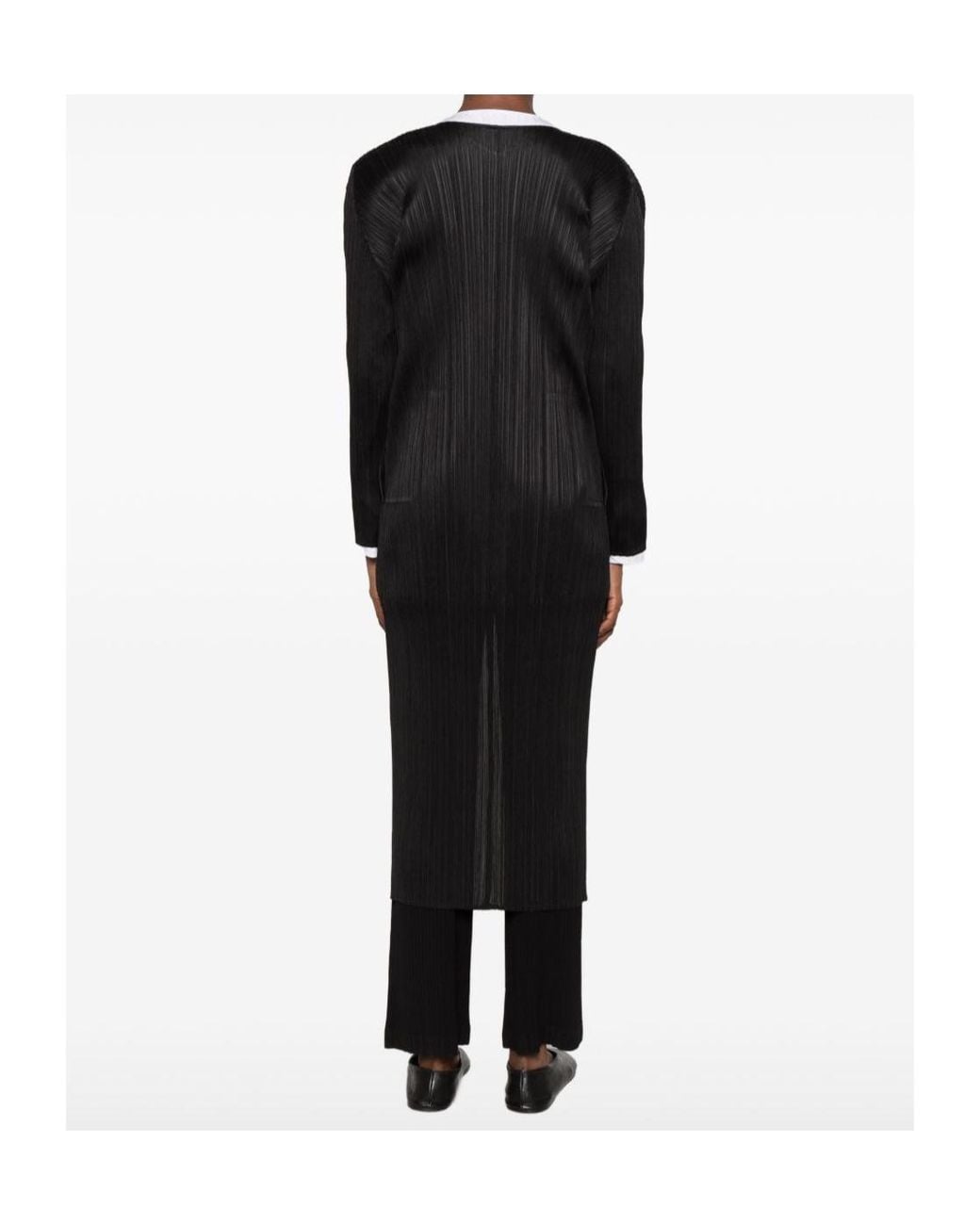 Pleats Please Issey Miyake Black Pleated Casual Jacket