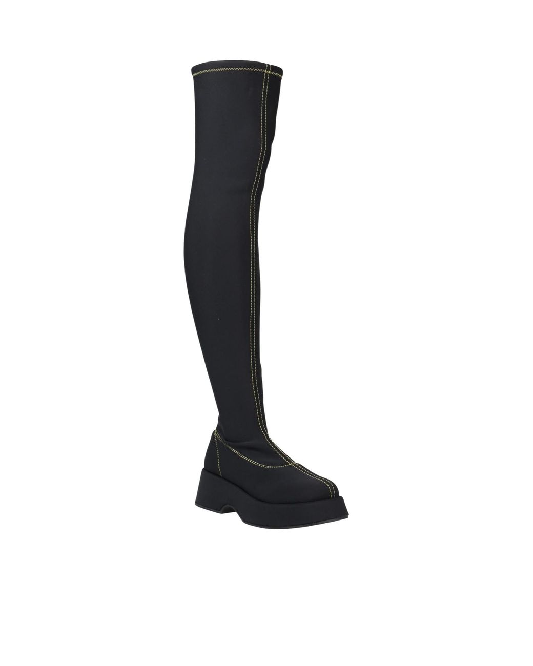 Ganni Black Suede High Boots