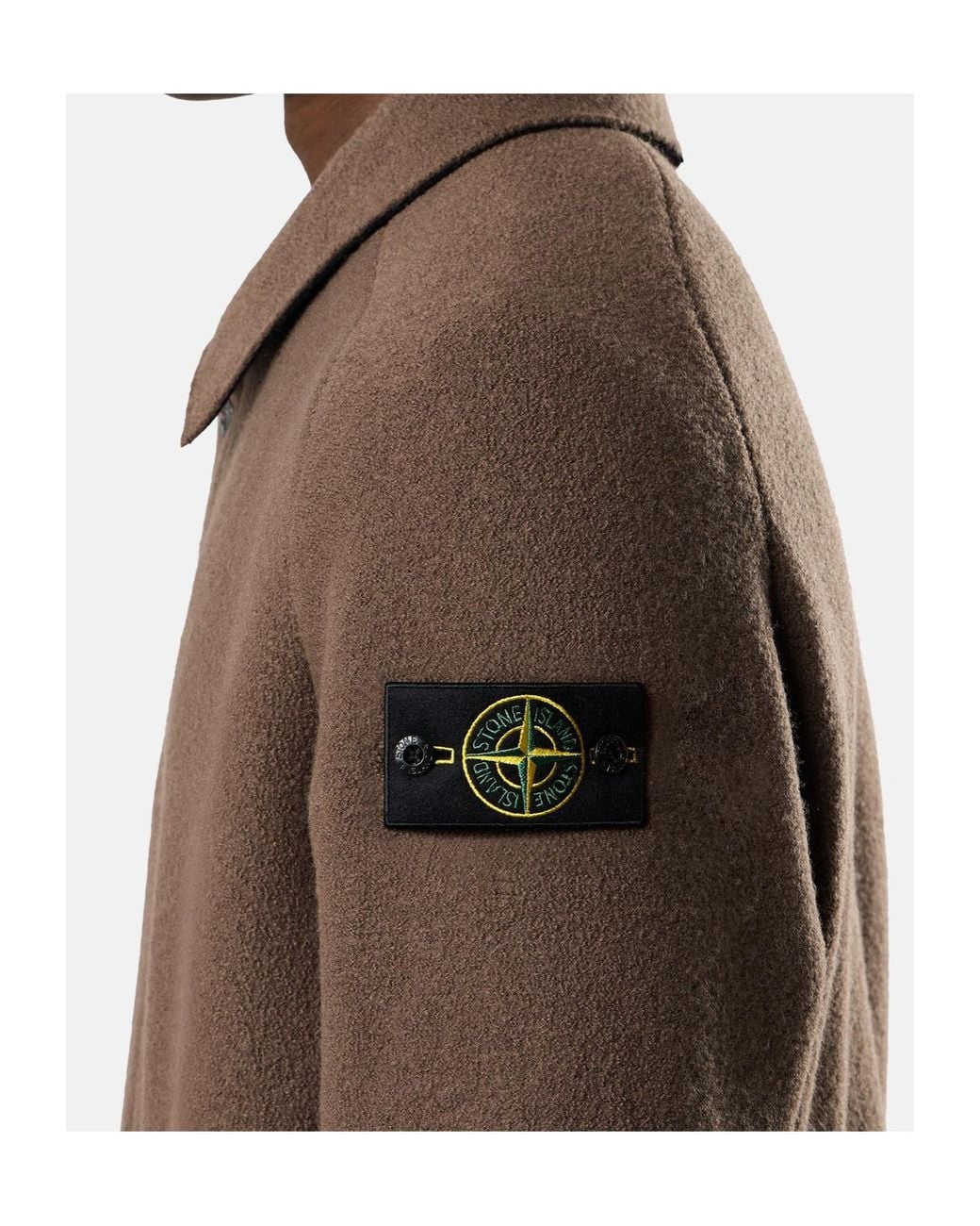 Stone Island Brown Regular-Fit Cardigan With Raglan Sleeves for men