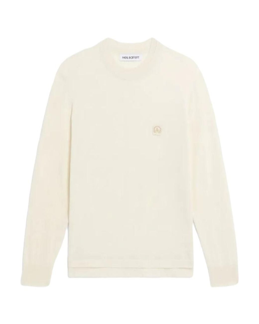 Neil Barrett White Music Bolt Logo-Patch Jumper for men